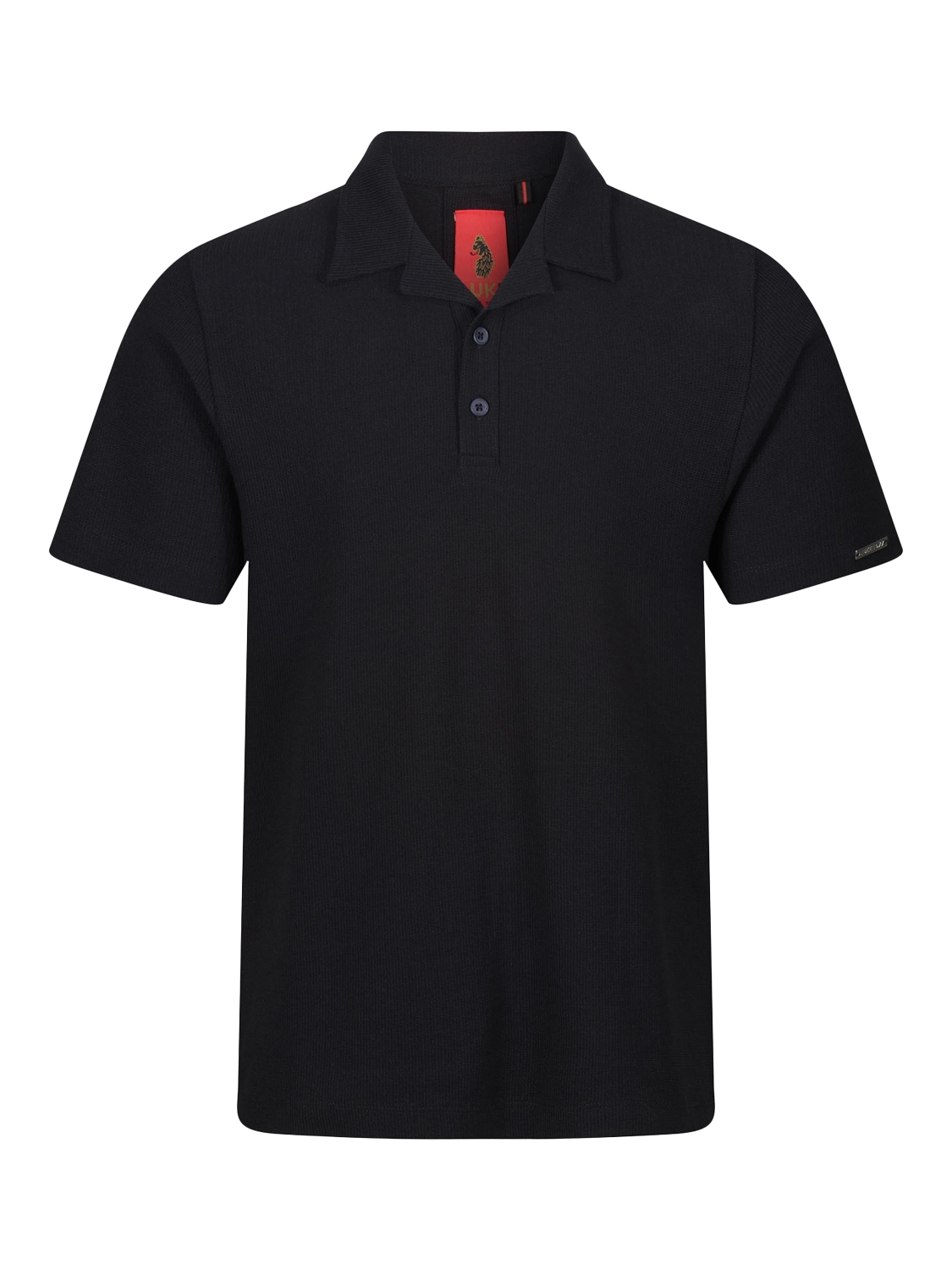 Product image 4 of 6, which shows LUKE 1977 Maderas Polo Shirt, Black, XS