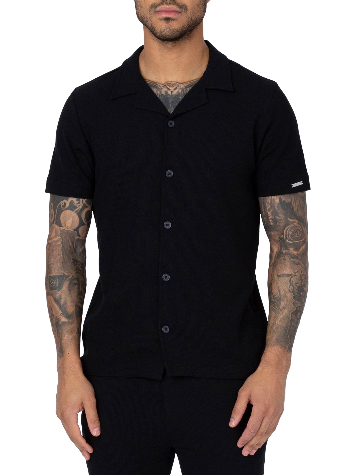 Product image 1 of 6, which shows LUKE 1977 Pacaya Polo Shirt, Black, XS