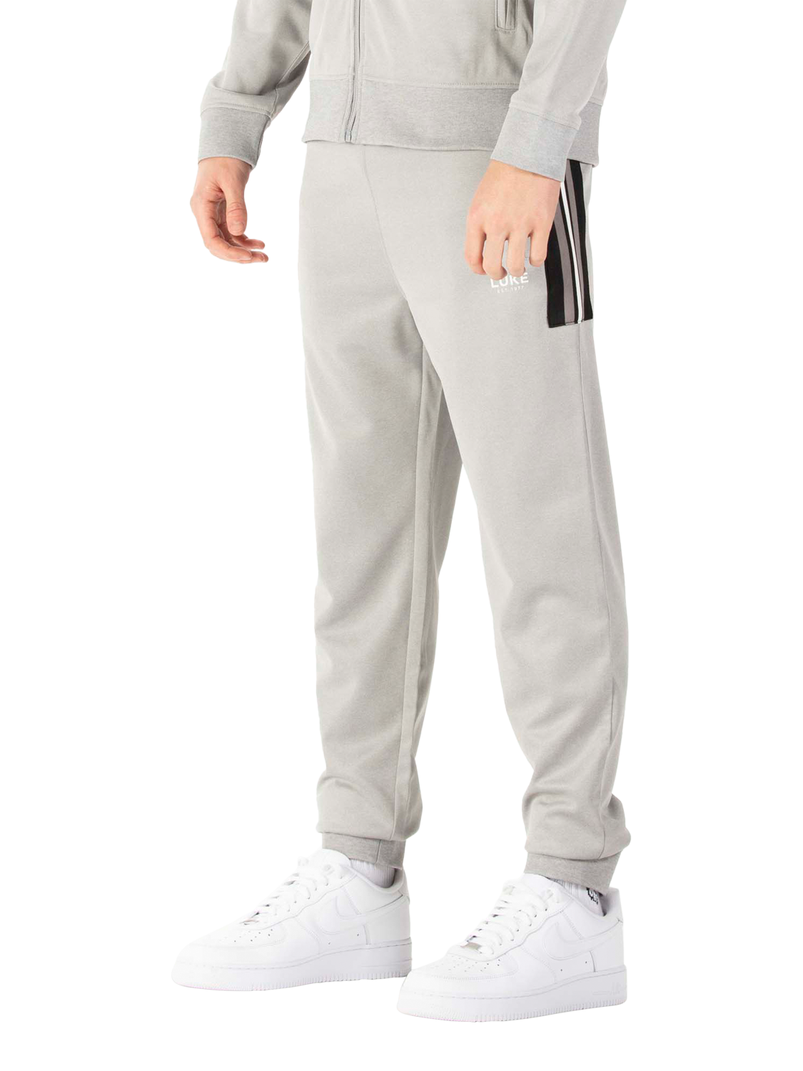 Product image 3 of 5, which shows LUKE 1977 Congo Joggers, Mid Marl Grey, XS