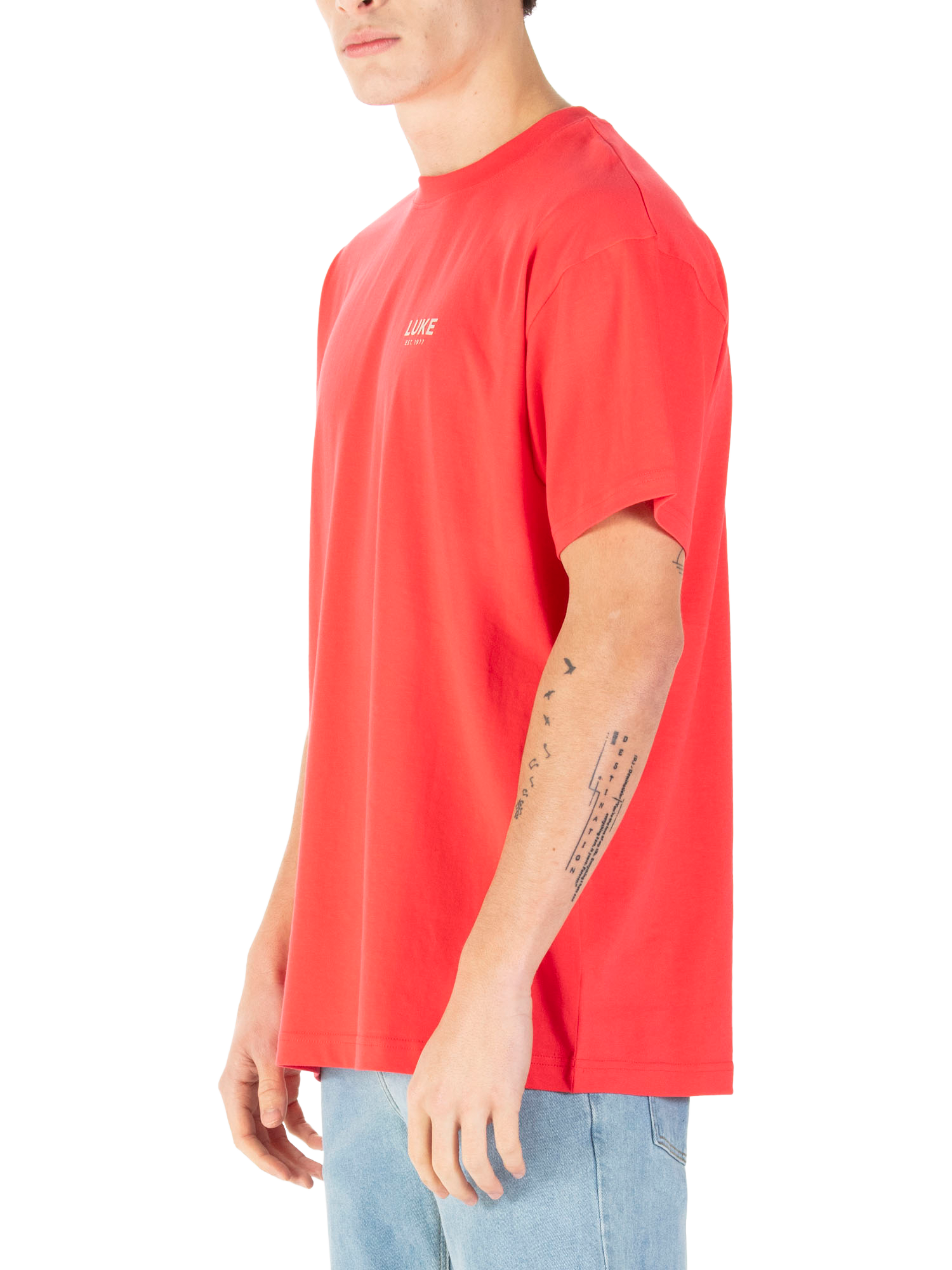 Product image 3 of 6, which shows LUKE 1977 Exquisite Relaxed Fit T-Shirt, Grenadine, XS