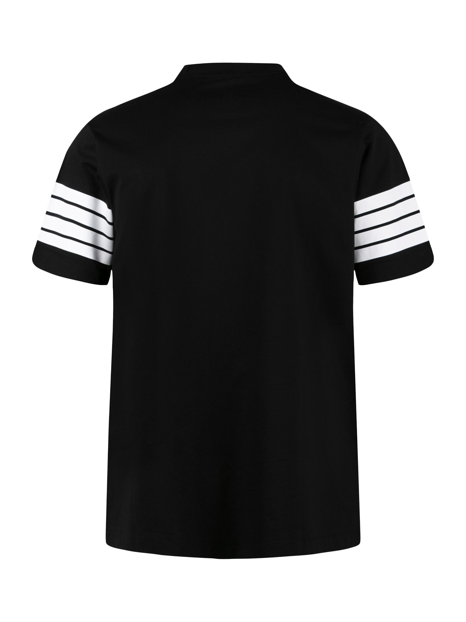 Product image 5 of 6, which shows LUKE 1977 Rally Striped Arm Cotton T-Shirt, Black, XS