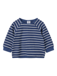 Polarn O. Pyret Baby Waffle Stripe Top, Blue