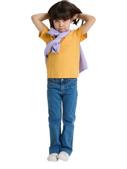 Polarn O. Pyret Kids' Bootleg Jeans, Blue, Blue