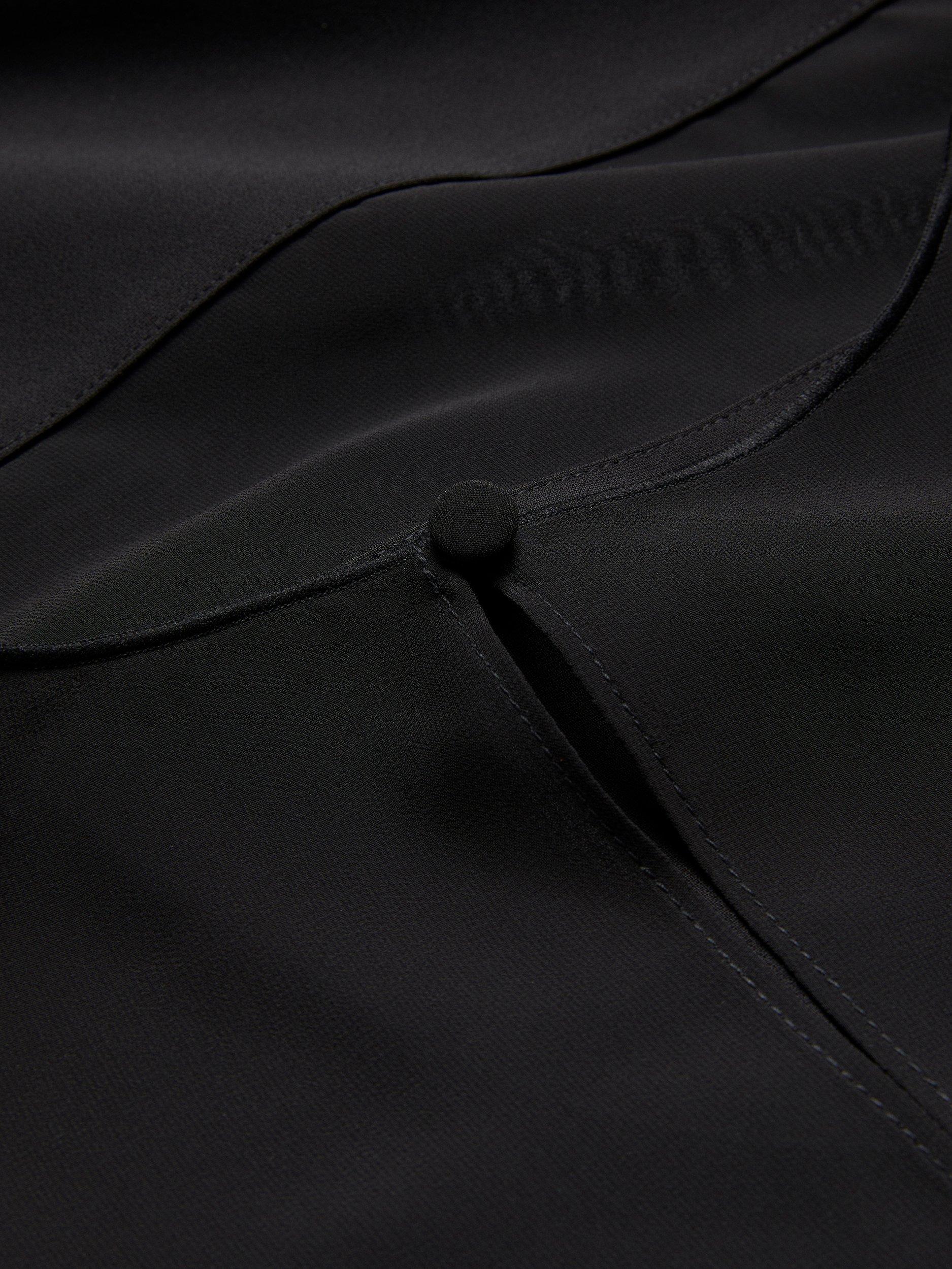 Product image 7 of 8, which shows Ted Baker Mephora Panel Detail Sleeveless Midi Dress, Black, 8