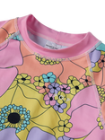 Polarn O. Pyret Kids' Flower Swim Rash Top, Pink