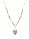 Stych Kids' Birthstone & Month Charm Necklace, February