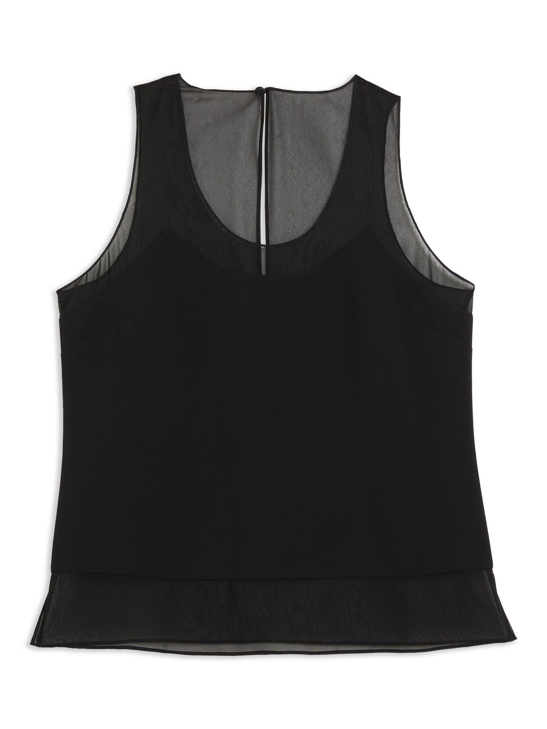 Product image 7 of 7, which shows Ted Baker Tilama Racerback Tank Top, Black, 6
