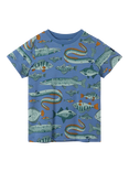 Polarn O. Pyret Kids' Fish T-Shirt, Blue