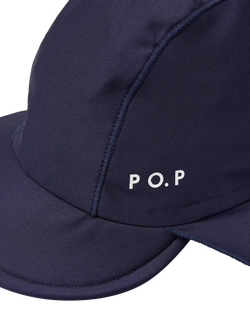 Polarn O. Pyret Kids' UV Plain Legionnaire Hat, Blue - view 2, Blue