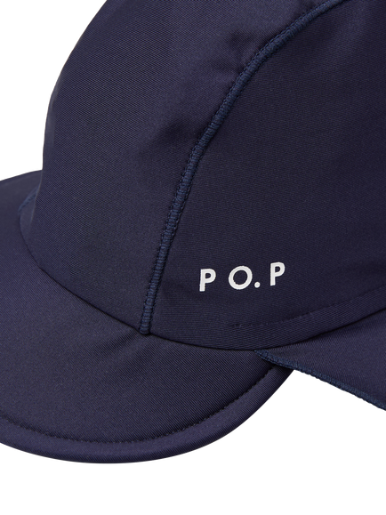 Polarn O. Pyret Kids' UV Plain Legionnaire Hat, Blue - view 2, Blue