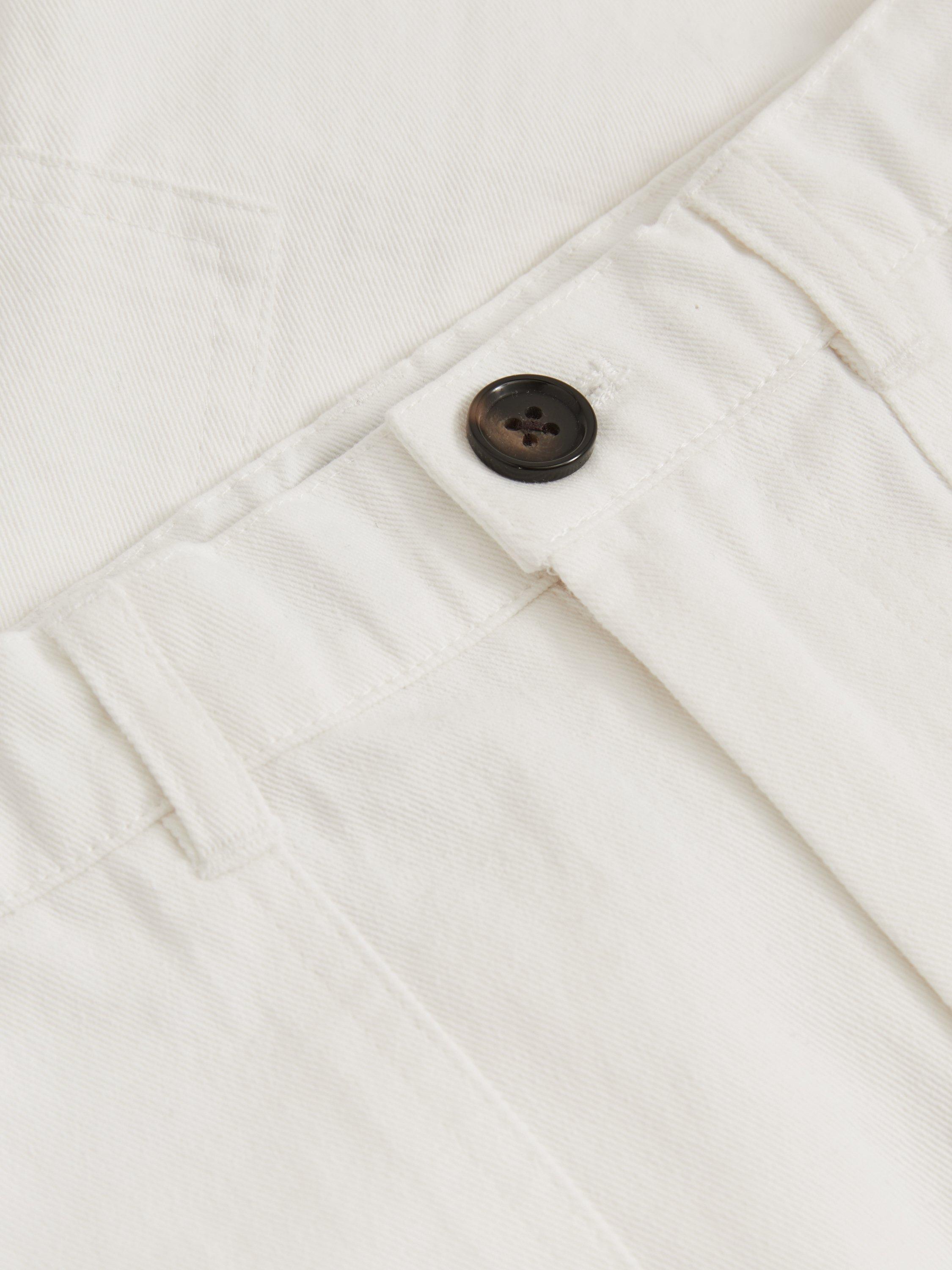 Product image 4 of 4, which shows Reiss Kids' Todd Combat Straight Leg Trousers, Stone, 7-8 years