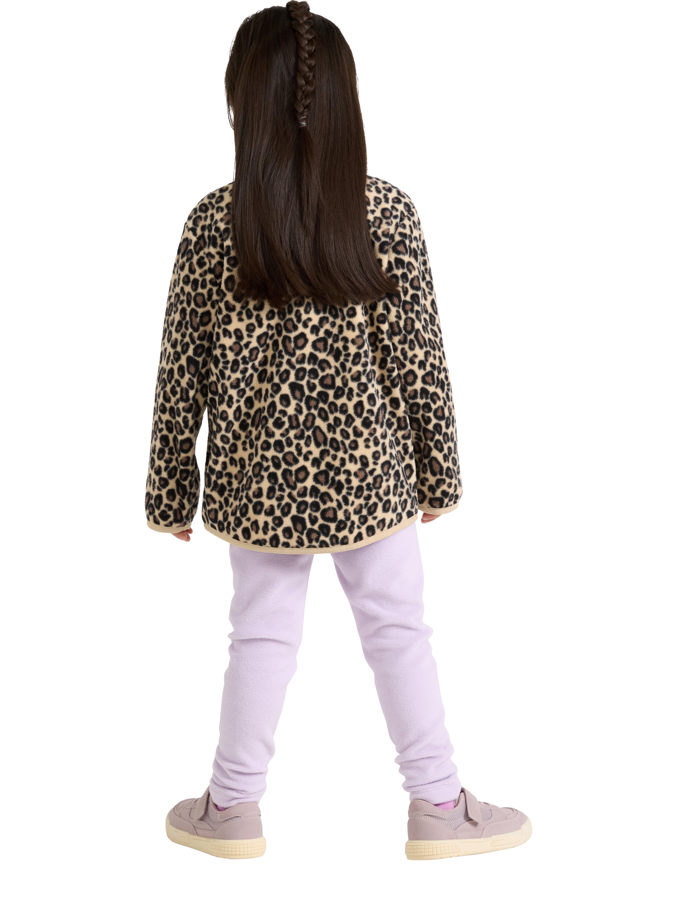 Product image 2 of 6, which shows Lindex Baby Fleece Leggings, Light Lilac, 4-5 years