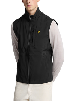 Lyle & Scott Soft Shell Gilet, Jet Black, Jet Black