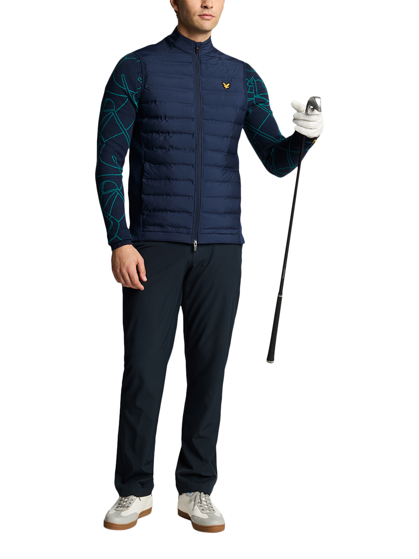 Product image 4 of 5, which shows Lyle & Scott Hybrid Golf Gilet, Ryder Blue, XS