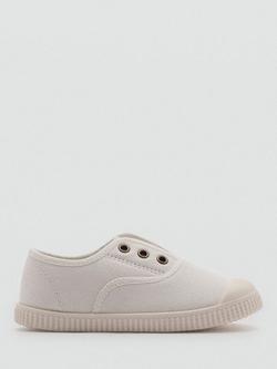 Mango Kids' Sandy Trainers, White, White