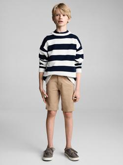 Mango Kids' Pico Chino Shorts - view 2, Light Beige