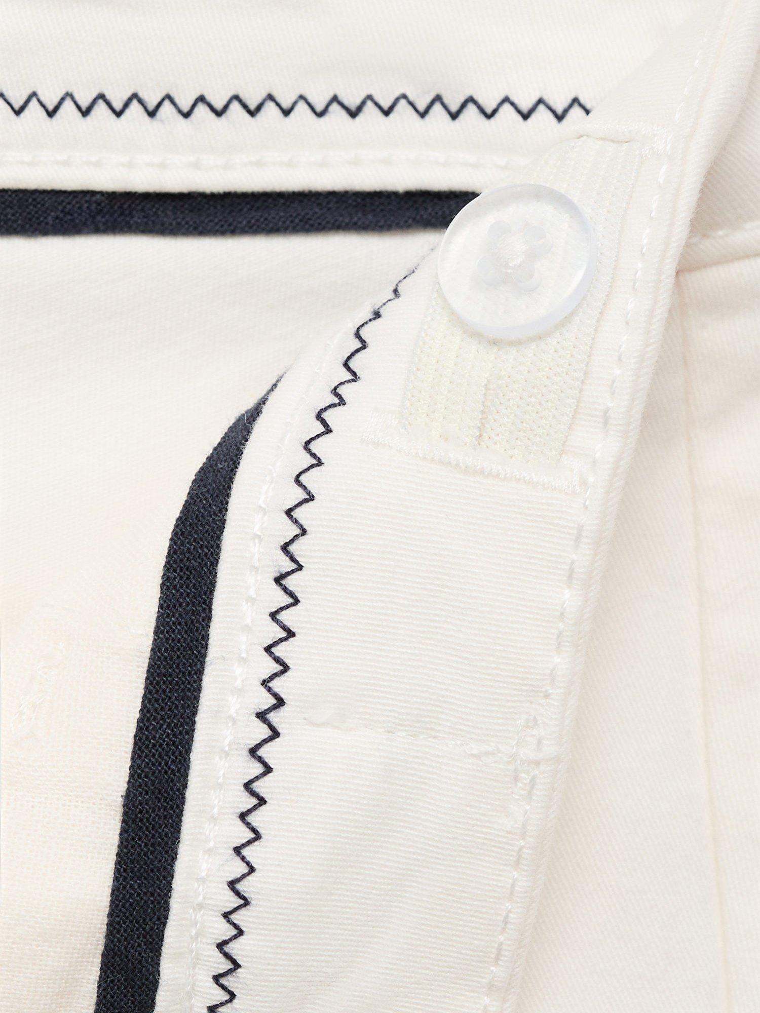 Product image 4 of 4, which shows Mango Kids' Pico Chino Shorts, White, 10 yrs