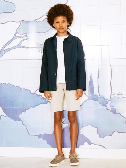Mango Kids' Pico Chino Shorts, Natural White
