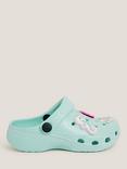 Monsoon Kids' Under the Sea Charm Clogs, Aqua