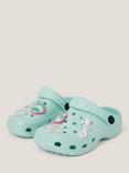 Monsoon Kids' Under the Sea Charm Clogs, Aqua