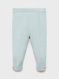 Mango Kids' Pluto Knitted Leggings, Green