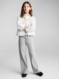 Mango Kids' Allegra Denim Jacket, White
