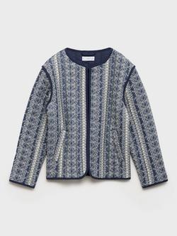 Mango Kids' Mery Jacket, Navy, Navy