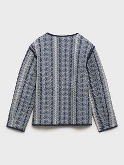 Mango Kids' Mery Jacket, Navy - view 2, Navy