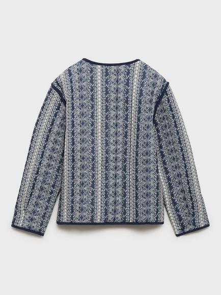 Mango Kids' Mery Jacket, Navy - view 2, Navy