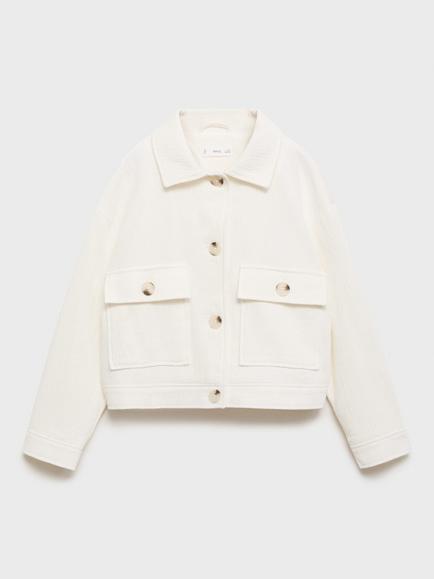 Mango Kids' Musa Jacket, Light Beige - view 2, Light Beige
