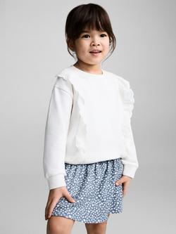 Mango Kids' Bloom Skirt, Blue/Multi, Blue/Multi