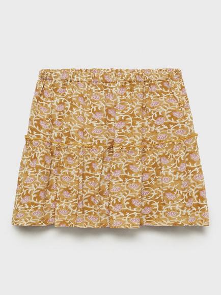 Mango Kids' Lourdes Skirt, Dark Yellow, Dark Yellow