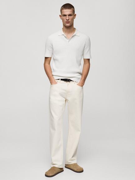 Mango Angelo Polo Shirt, White - view 2, White