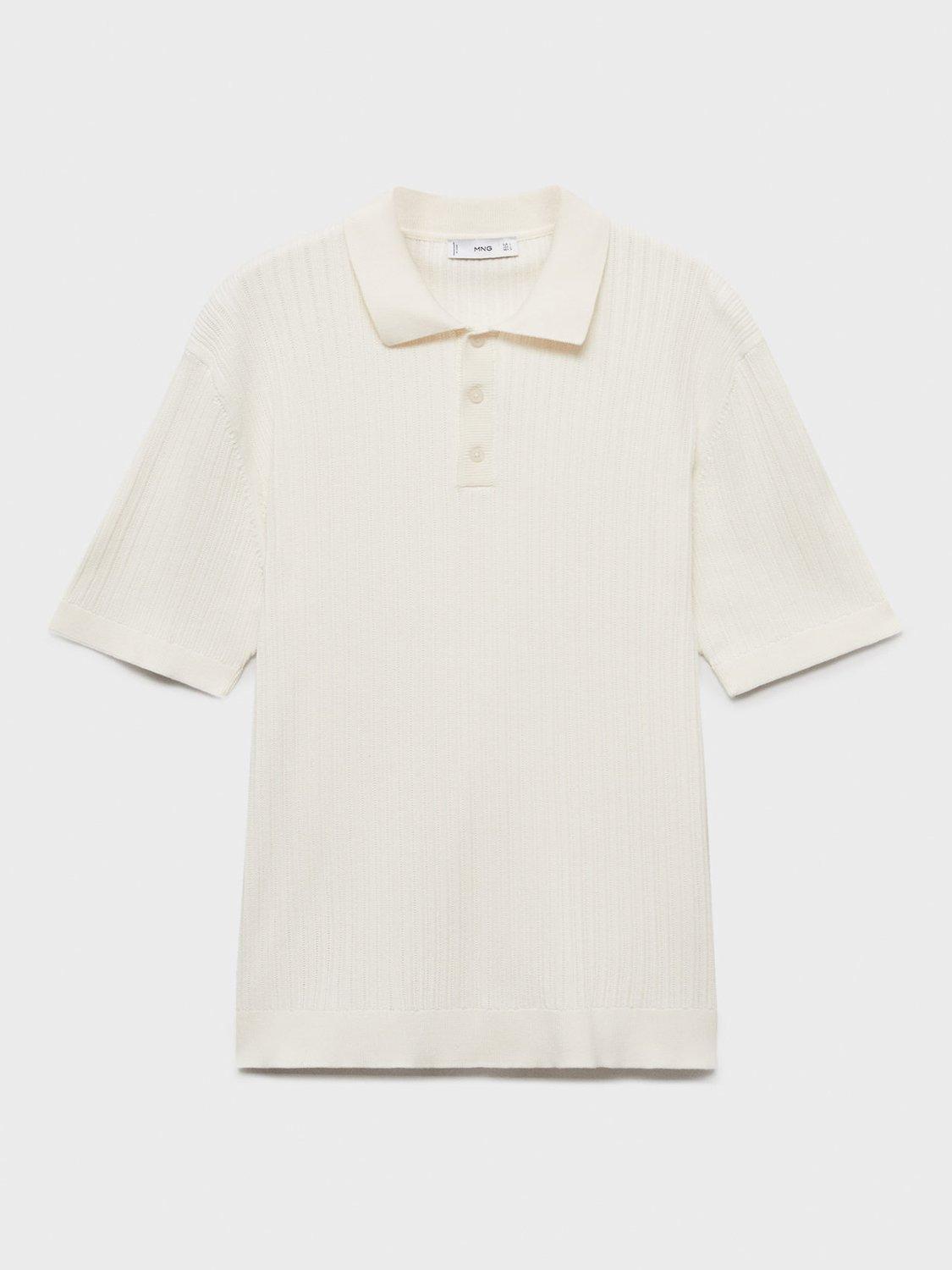 Product image 3 of 8, which shows Mango Angelo Polo Shirt, White, L