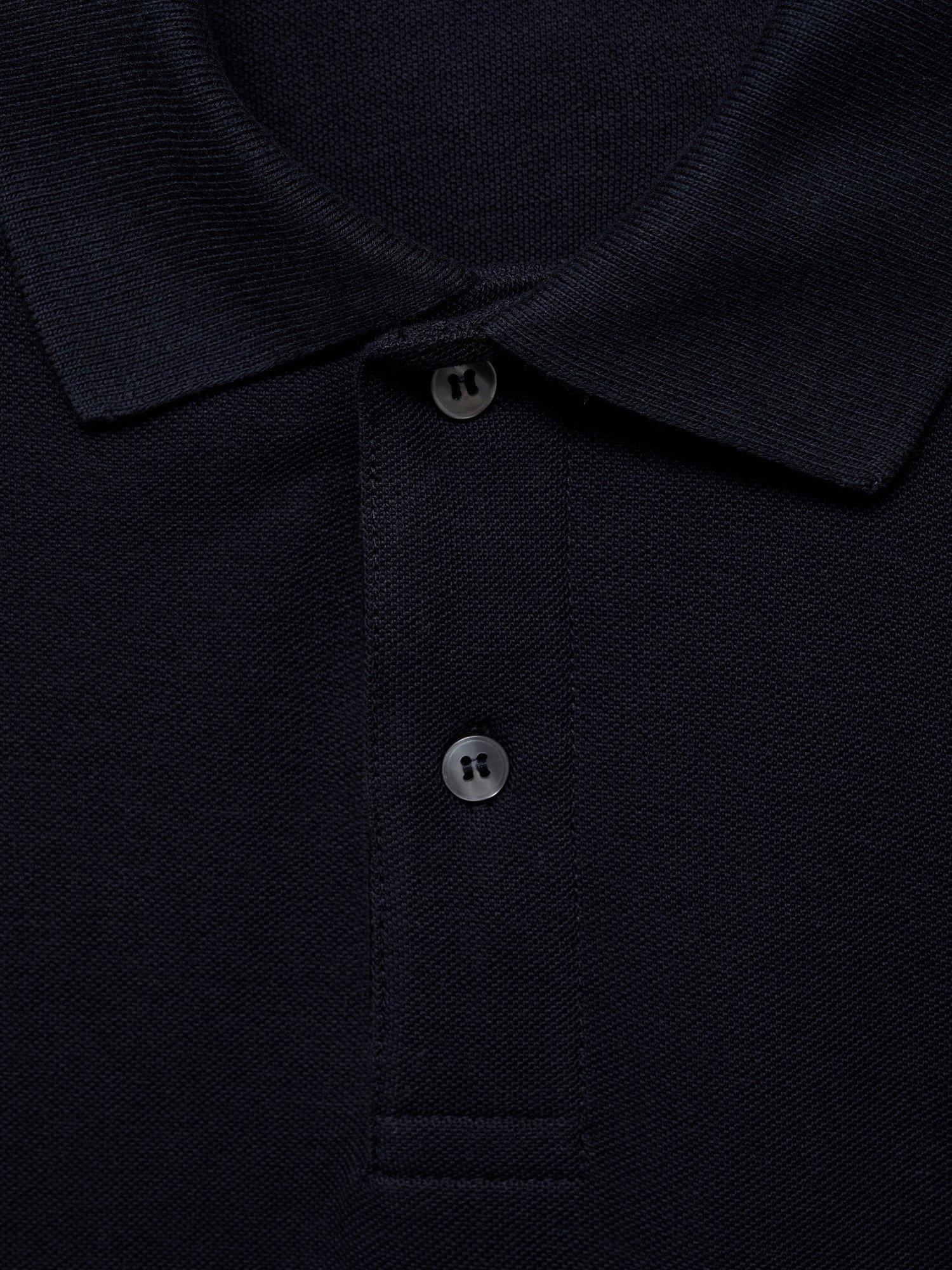 Product image 8 of 8, which shows Mango Rea Regular Fit Polo Shirt, Navy, XS