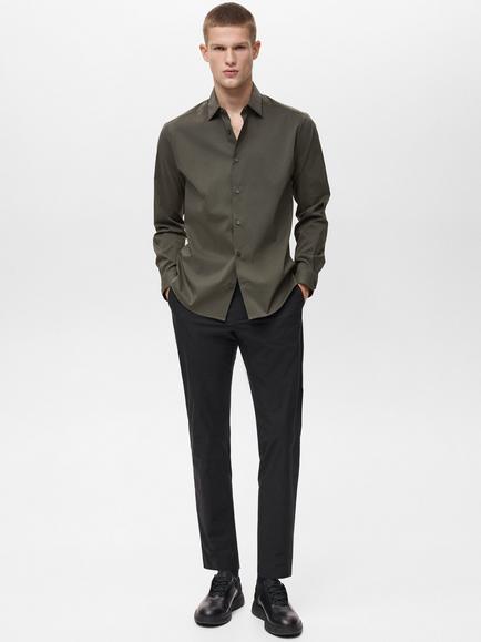 Mango Palmar Regular Fit Shirt, Mid Green - view 2, Mid Green