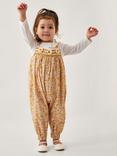 Monsoon Baby Cotton Blouse & Romper Set, Yellow