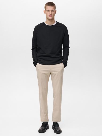 Mango Due Slim Fit Performance Trousers - view 2, Light Brown