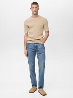 Mango Angelo Slim Fit Tee, Light Beige - view 2, Light Beige