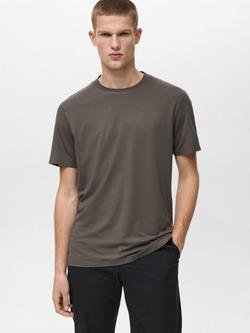 Mango Puglia Slim Fit Crew Neck T-Shirt, Medium Green
