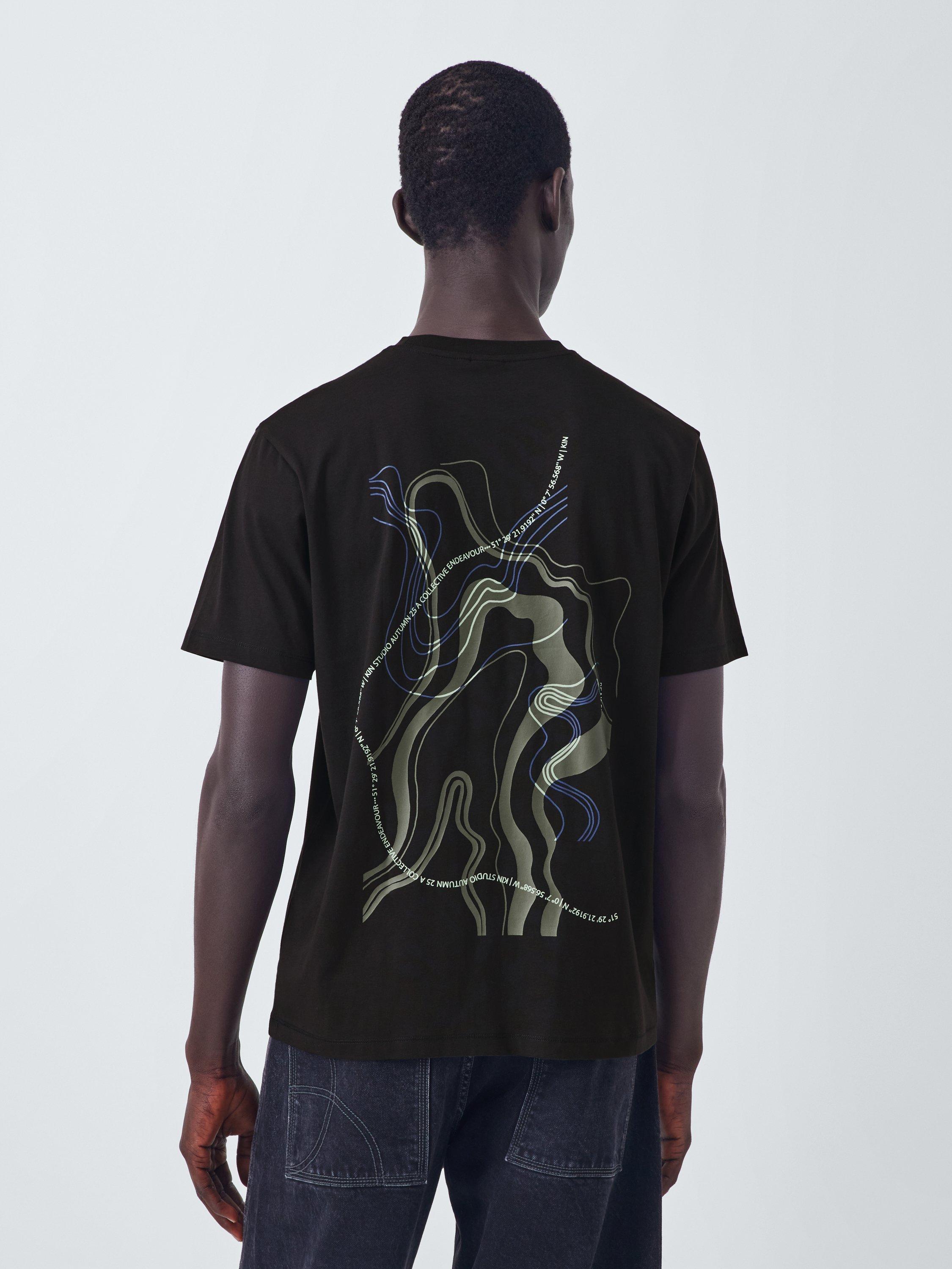 Product image 1 of 6, which shows Kin Typo Short Sleeve T-Shirt, Meteorite, S