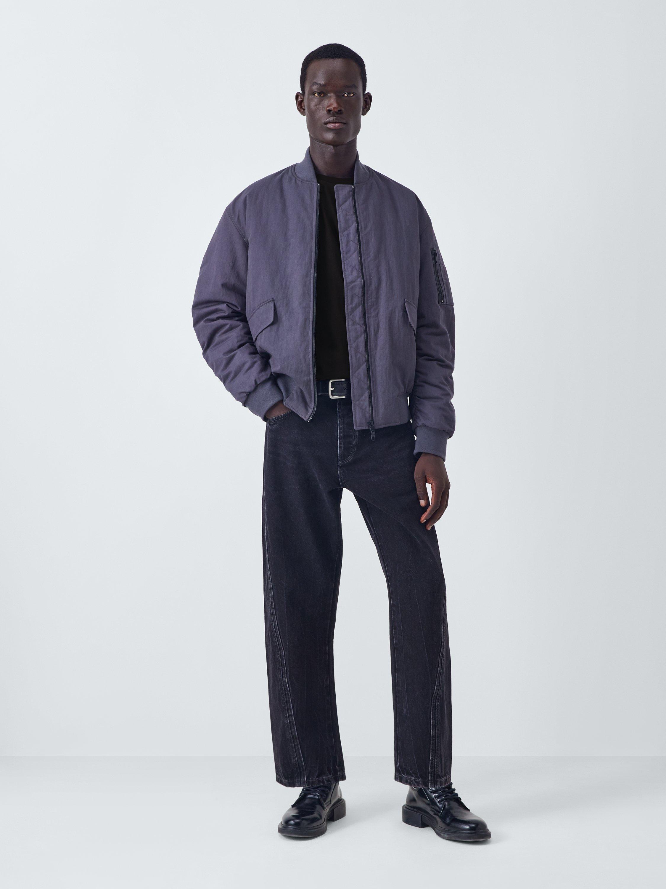 Product image 3 of 6, which shows Kin Typo Short Sleeve T-Shirt, Meteorite, S