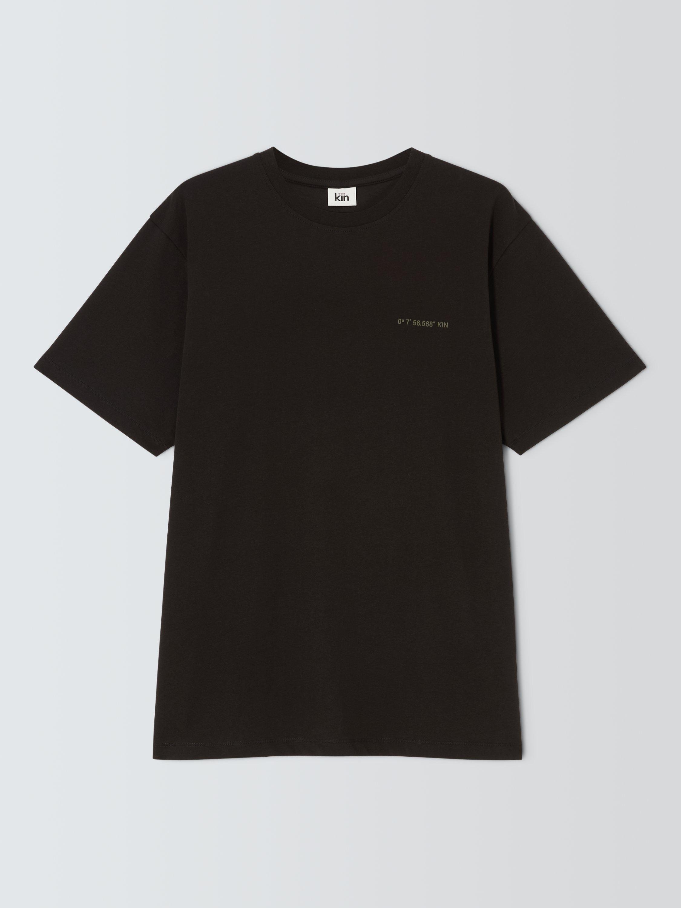 Product image 4 of 6, which shows Kin Typo Short Sleeve T-Shirt, Meteorite, S