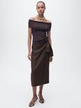 Mango Pareo Wrap Midi Skirt