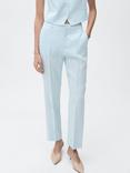 Mango Boreli Straight Fit Linen Trousers