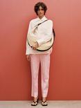 Mango Boreli Straight Fit Linen Trousers
