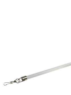 Speedy Products Acrylic Curtain Draw Rod, Pack of 2, Clear, Clear