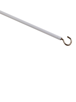 Speedy Products Curtain Wire, White, White