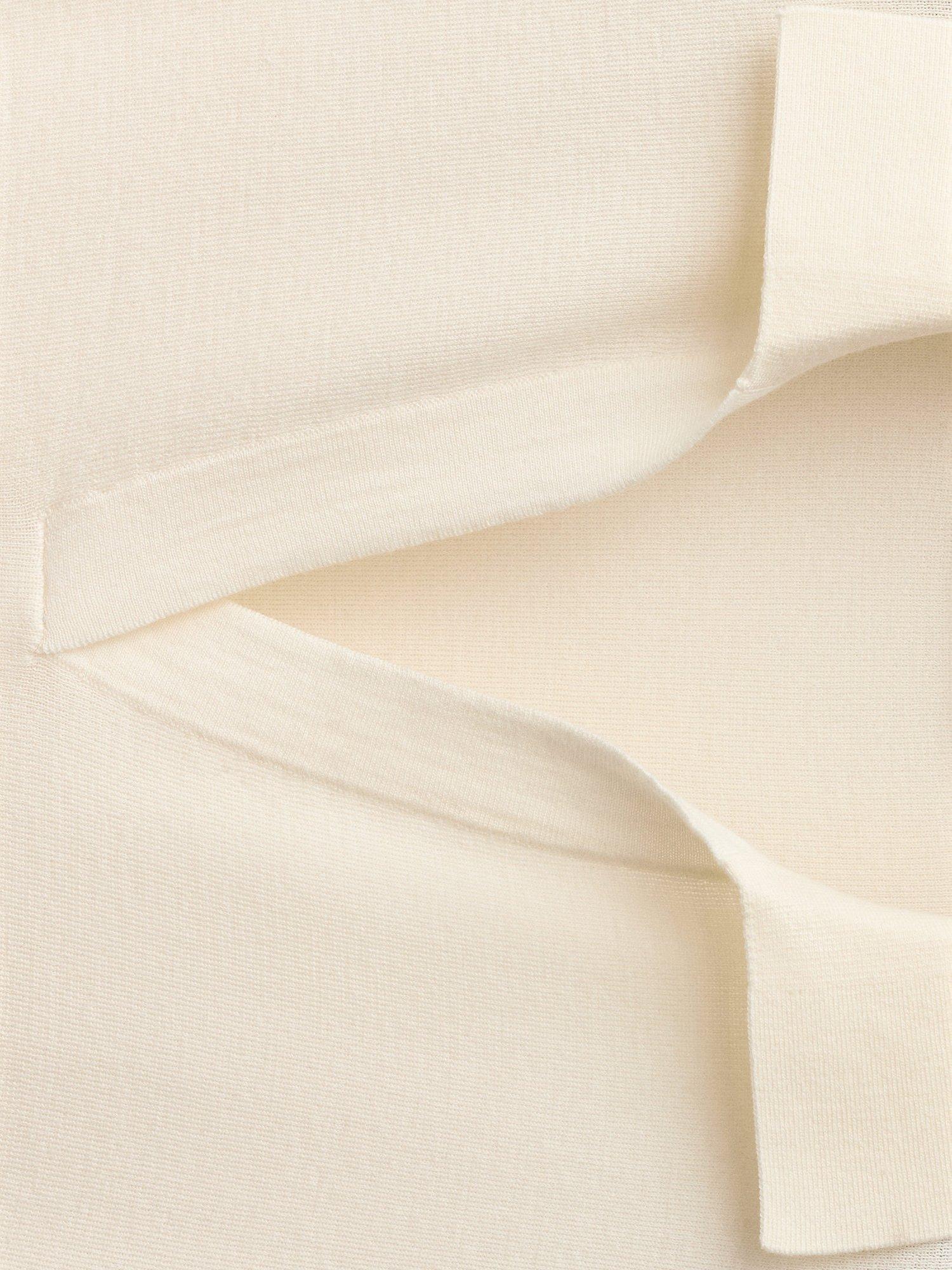 Product image 7 of 7, which shows Mango Kako Wool Blend Knit Polo Shirt, Light Beige, XS