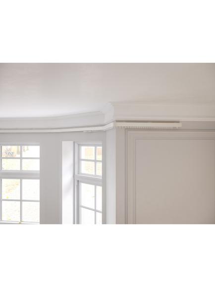 Speedy Products Aluminium Uncorded Contour Curtain Track, White - view 2, White